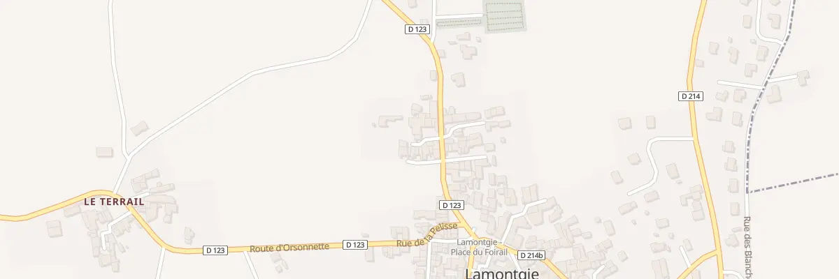 Plan du 9 Rue de Rougeat à Lamontgie
