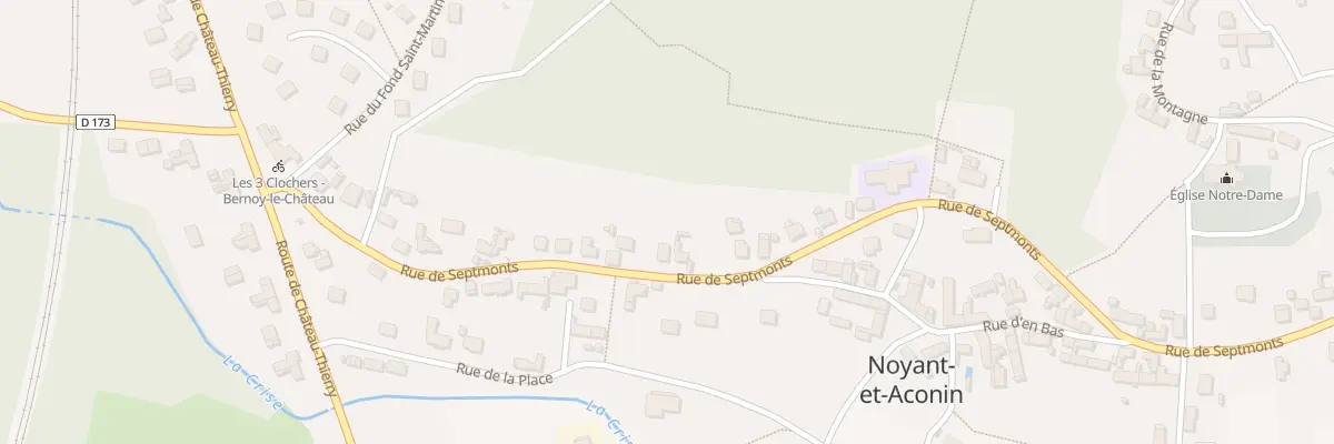 Plan du 27 Rue de Septmonts à Bernoy-le-Château