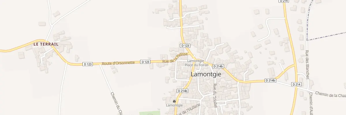 Plan du 6 Rue de la Pelisse à Lamontgie