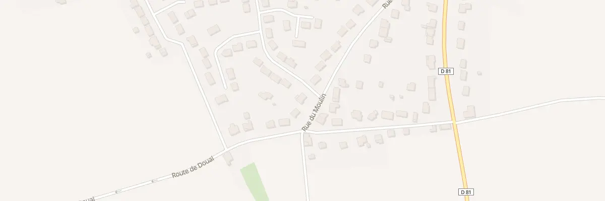 Plan du 52 Rue du Moulin à Hornaing