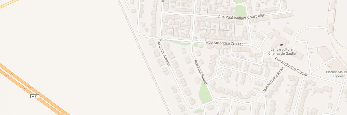 Plan du 8 Rue Louis Aragon à Escaudain