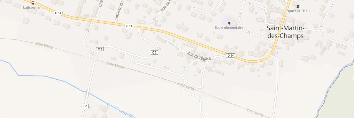 Plan du 3 Rue de l’Eglise à Saint-Martin-des-Champs