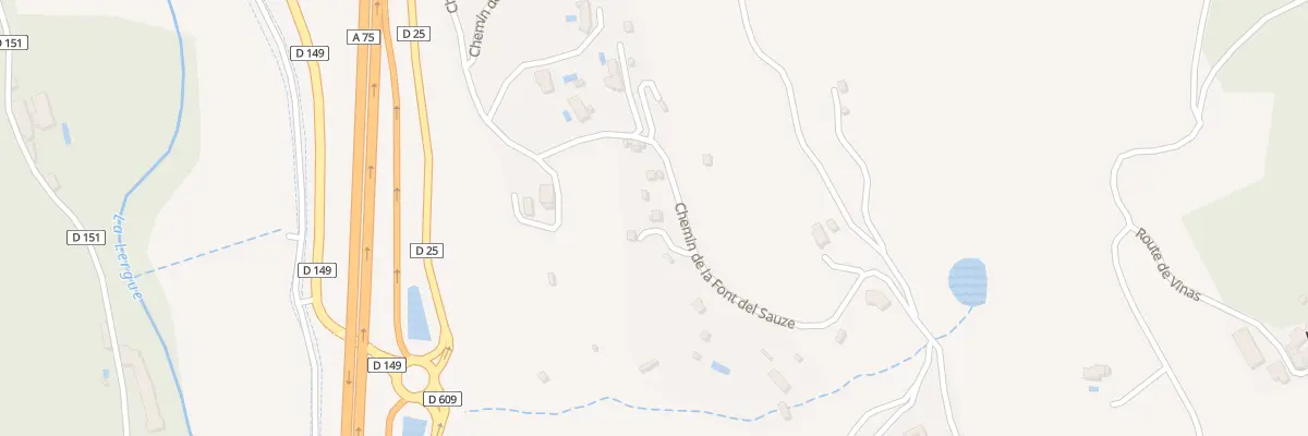 Plan du 699 Che de la Font Del Sauze à Lodève