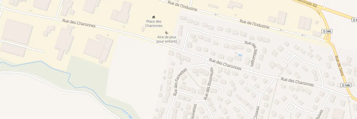 Plan du 17 Rue des Charonnes à Malay-le-Grand