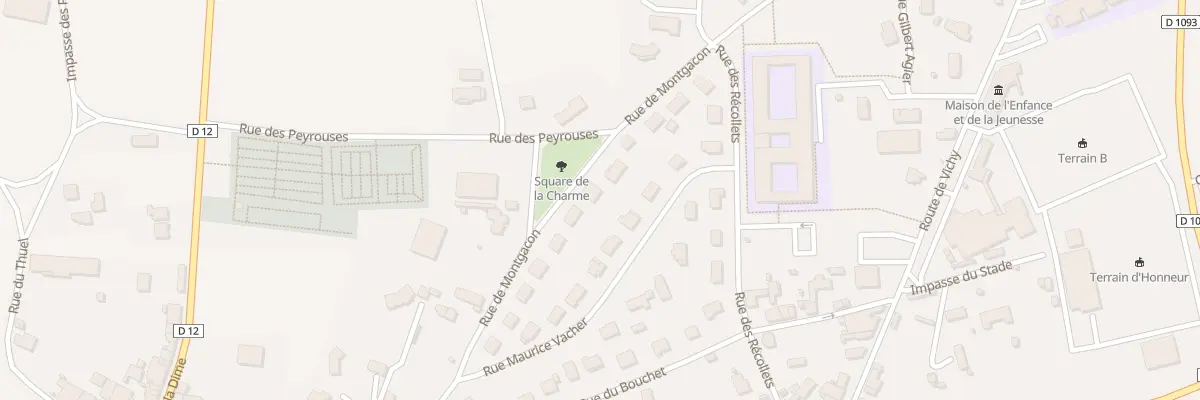 Plan du 14 Rue de Montgacon à Maringues
