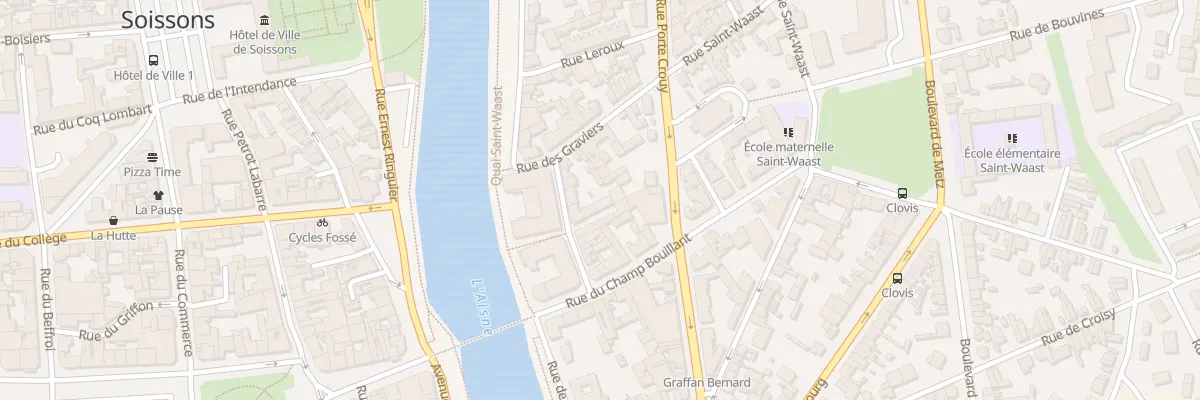 Plan du 12 Rue du Plat d’Etain à Soissons