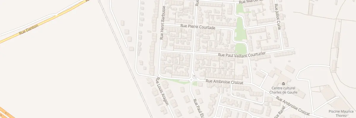 Plan du 11 Rue P Vaillant Couturier à Escaudain
