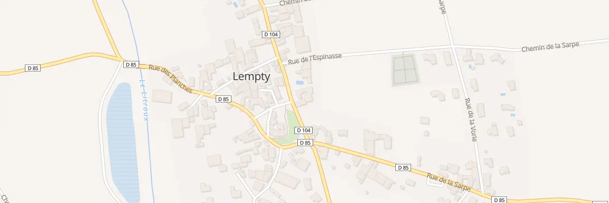 Plan du 6 Rue des Garollets à Lempty
