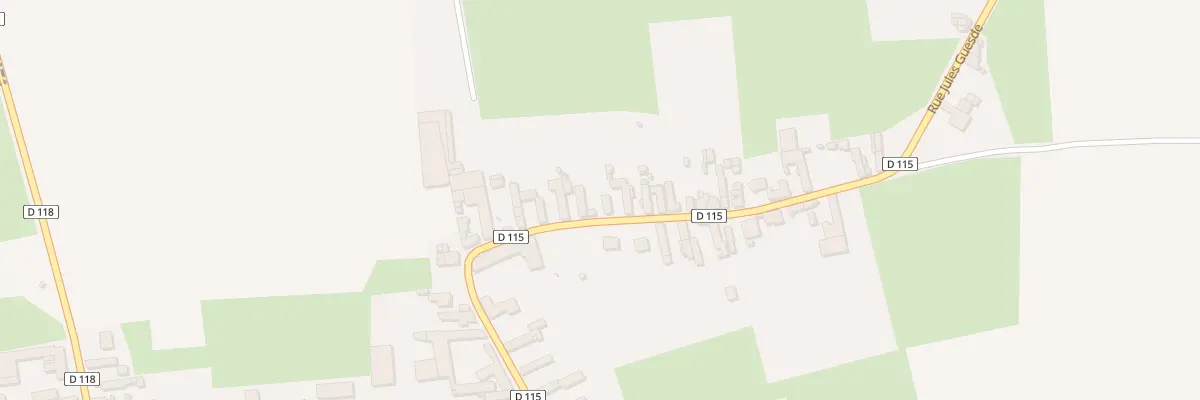 Plan du 28 Rue Jules Guesde à Cattenières