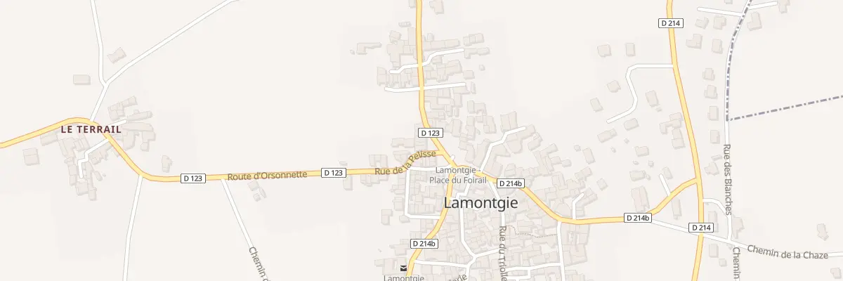 Plan du 9 Pl du Foirail à Lamontgie