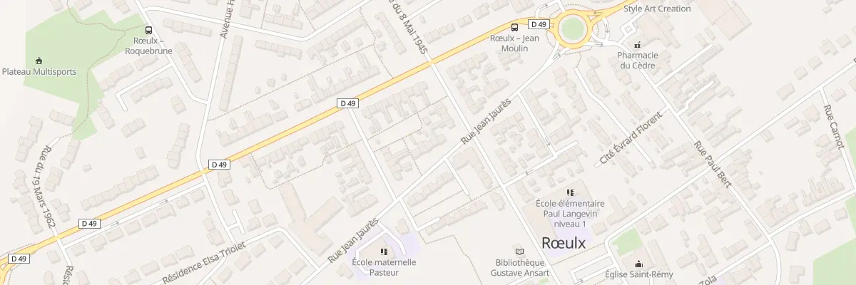 Plan du 156 Rue Jean Jaurès à Rœulx