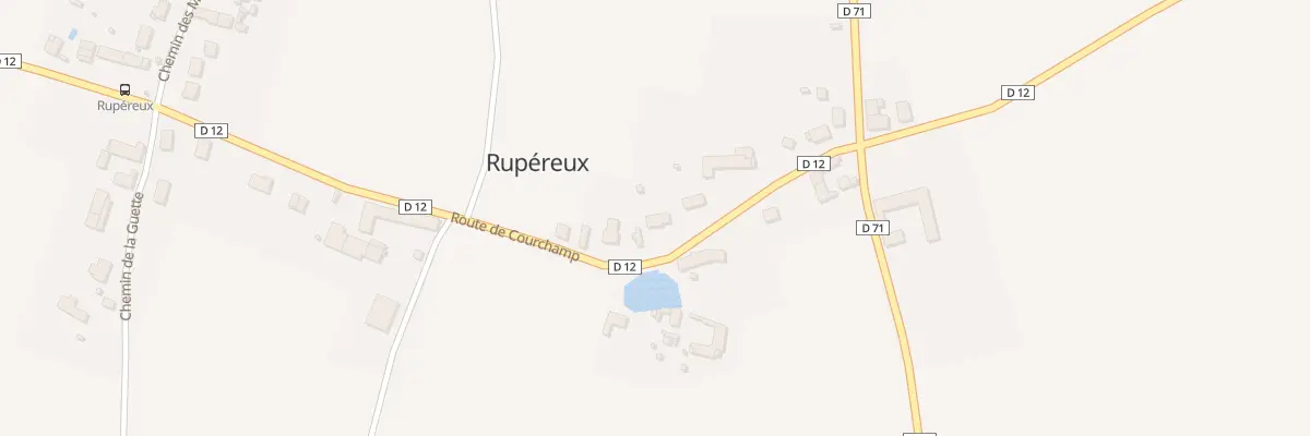 Plan du 9 Rte de Courchamp à Rupéreux