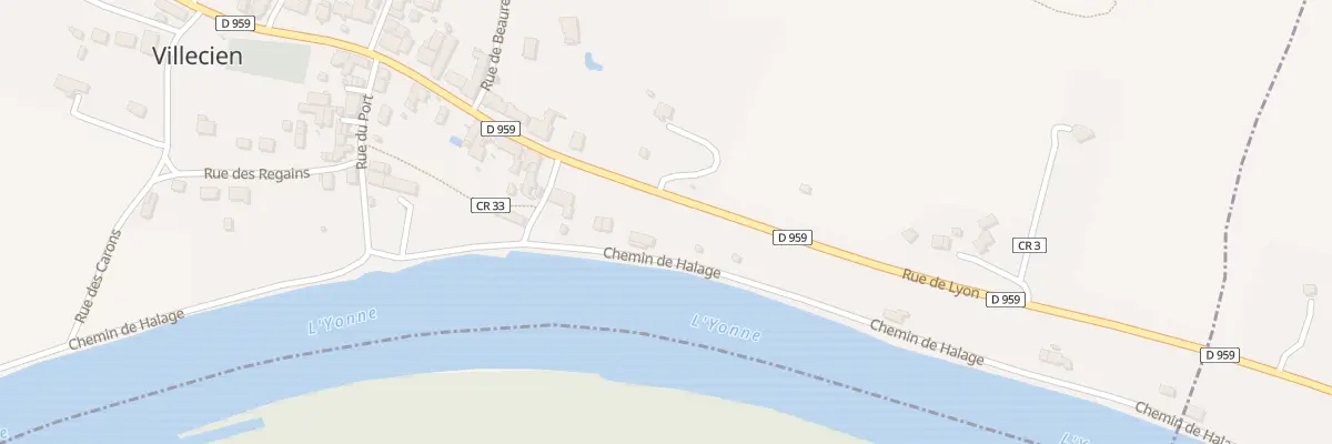 Plan du 3 Chem Halage à Villecien