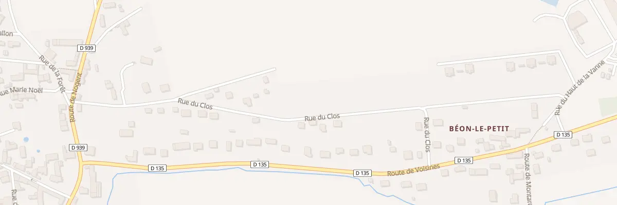 Plan du 15 Rue du Clos à Soucy