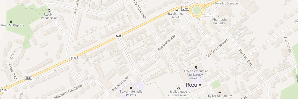 Plan du 154 Rue Jean Jaurès à Rœulx