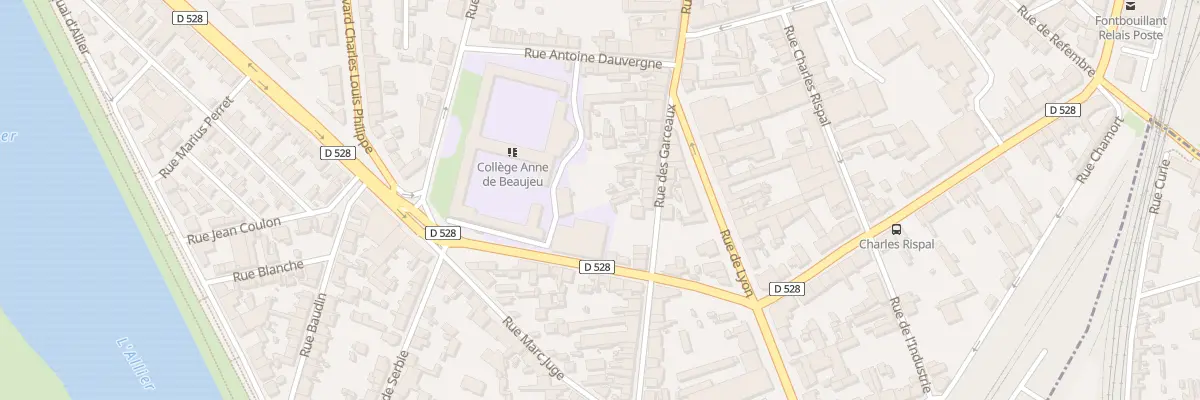 Plan du 19 Rue des Garceaux à Moulins