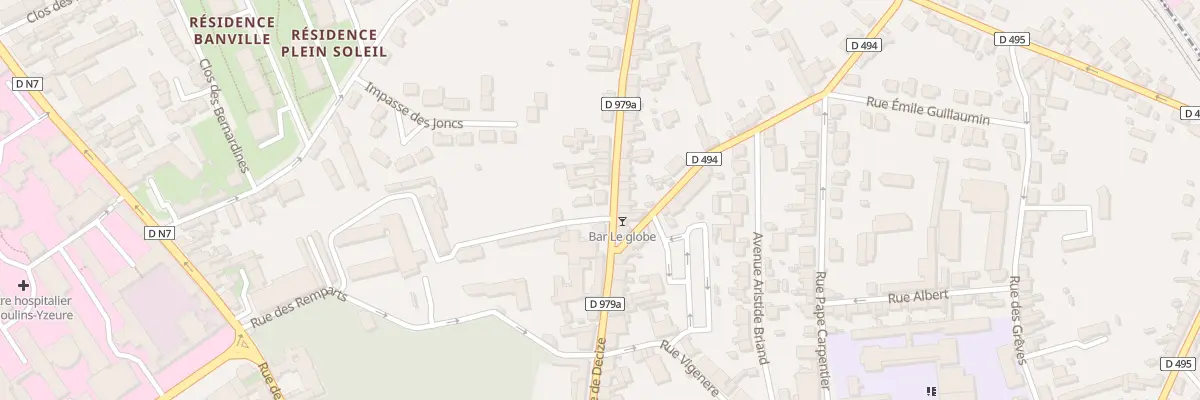 Plan du 43 Rue de Decize à Moulins