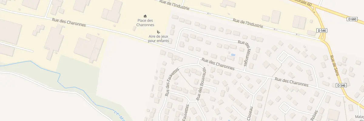 Plan du 15 Rue des Charonnes à Malay-le-Grand