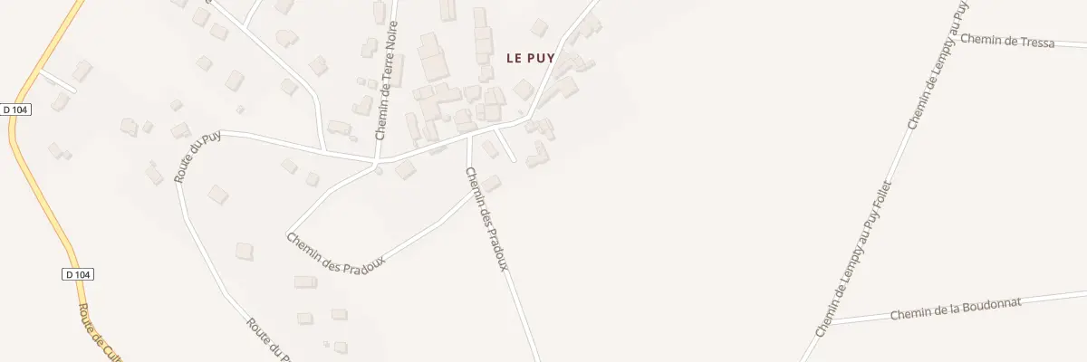 Plan du 3 Imp sous le Puy à Lempty