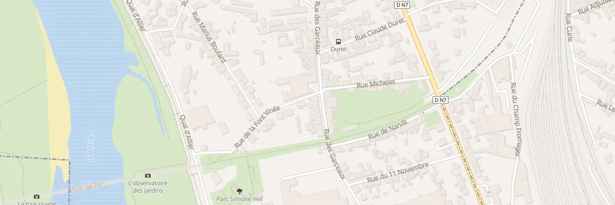 Plan du 115 Rue des Garceaux à Moulins