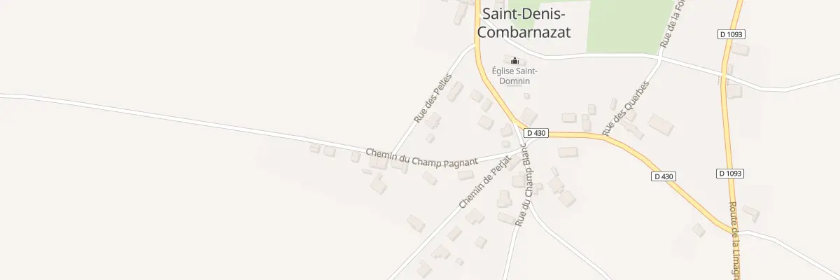 Plan du 9001 Rue des Pelles à Saint-Denis-Combarnazat