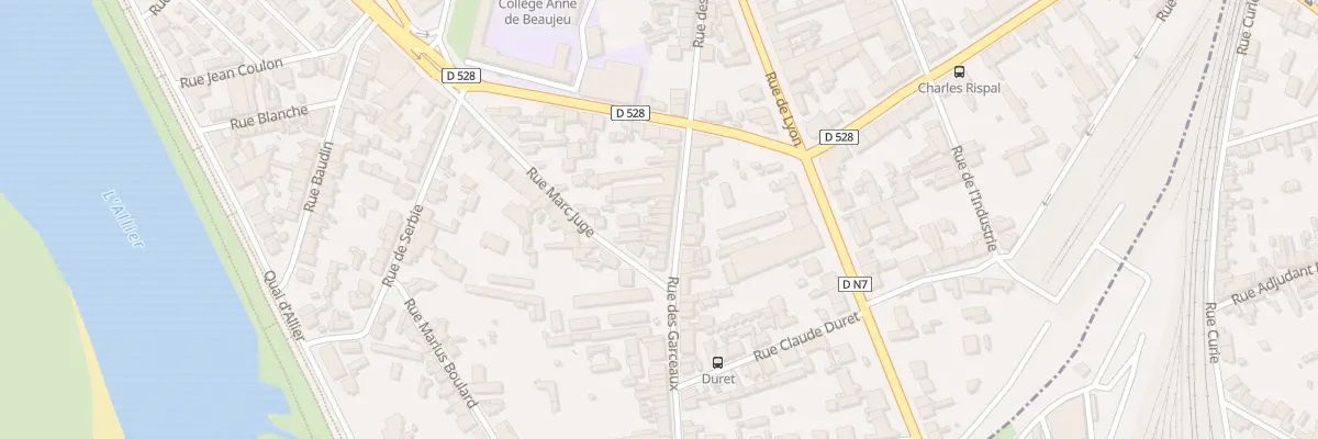 Plan du 57 Rue des Garceaux à Moulins