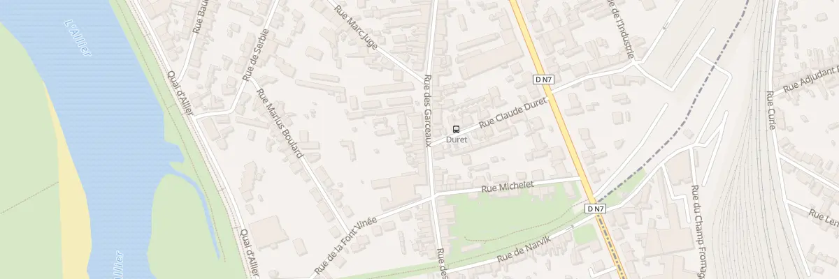 Plan du 89 Rue des Garceaux à Moulins