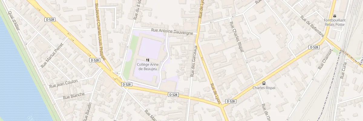 Plan du 11 Rue des Garceaux à Moulins