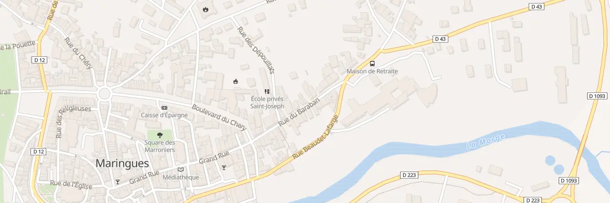 Plan du 17 Rue de Baraban à Maringues