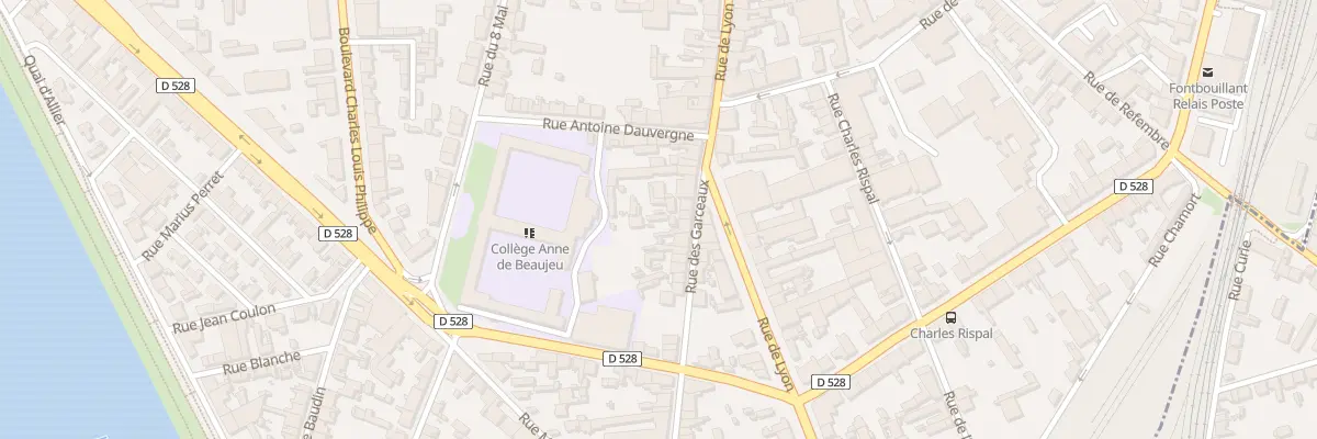 Plan du 5 Rue des Garceaux à Moulins