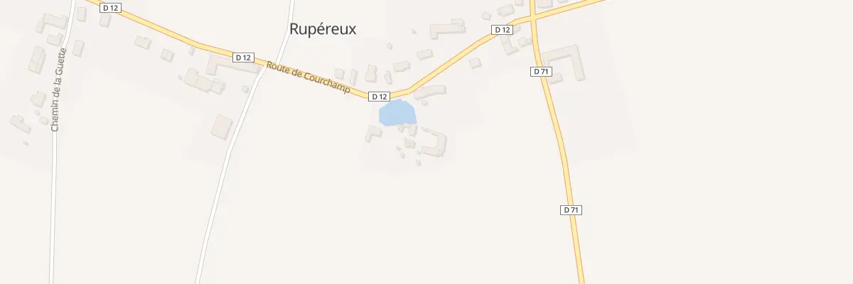 Plan du 8 Rte de Courchamp à Rupéreux