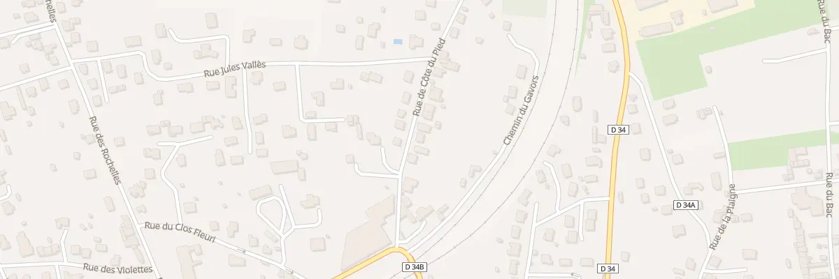 Plan du 10 Rue de la Côte du Pied à Brassac-les-Mines
