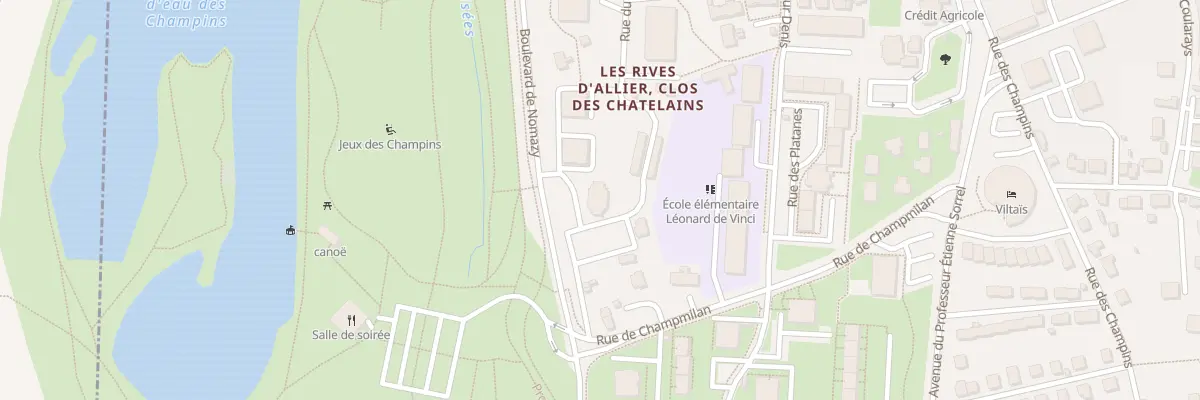 Plan du 96 Bd de Nomazy à Moulins