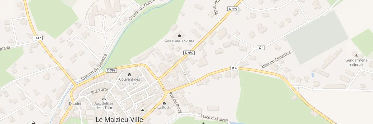 Plan du 5276 Rte de Saugues au Malzieu-Ville