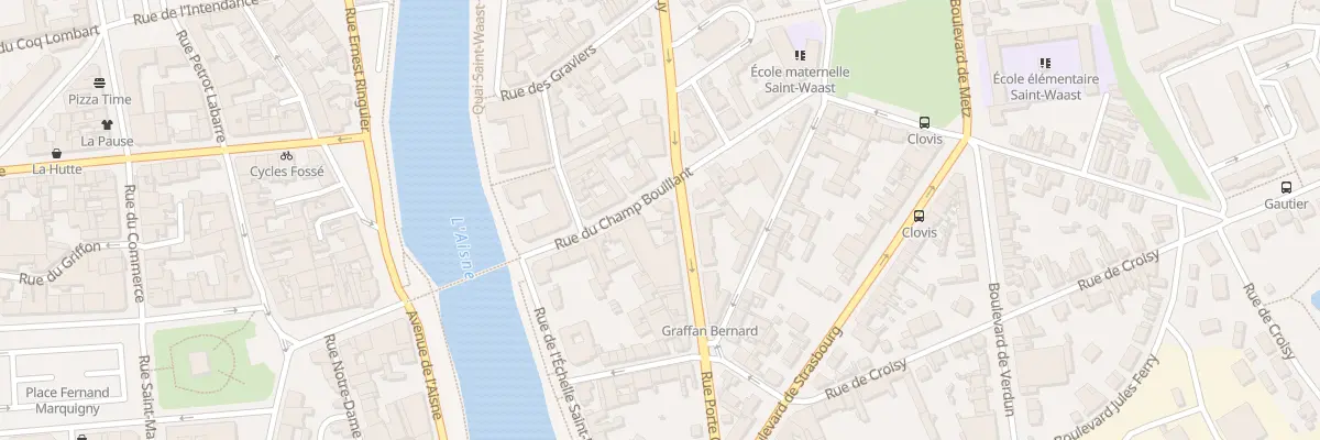 Plan du 7 Rue Porte Crouy à Soissons