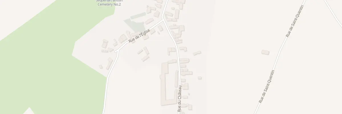 Plan du 92 Rue du Château à Sequehart