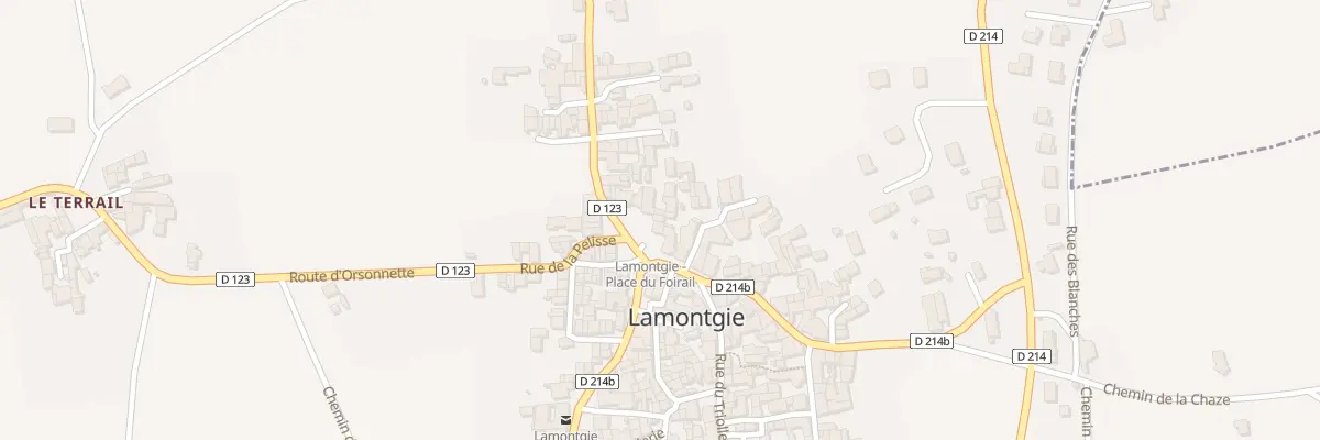 Plan du 14 Pl du Foirail à Lamontgie