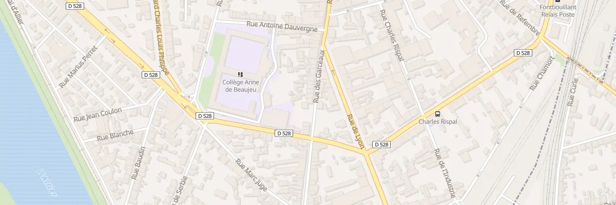 Plan du 23 Rue des Garceaux à Moulins
