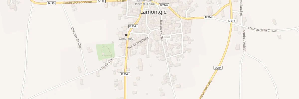 Plan du 7 Rue du Couvent à Lamontgie