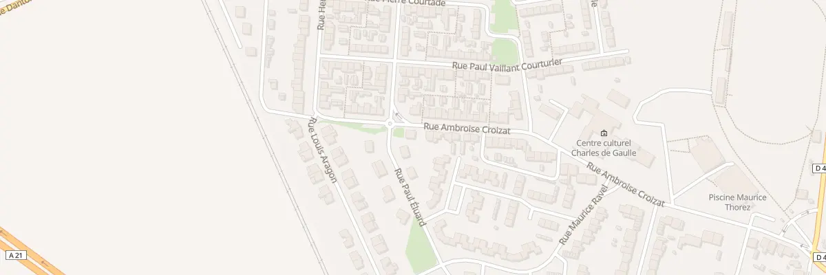 Plan du 1 Rue Ambroise Croizat à Escaudain