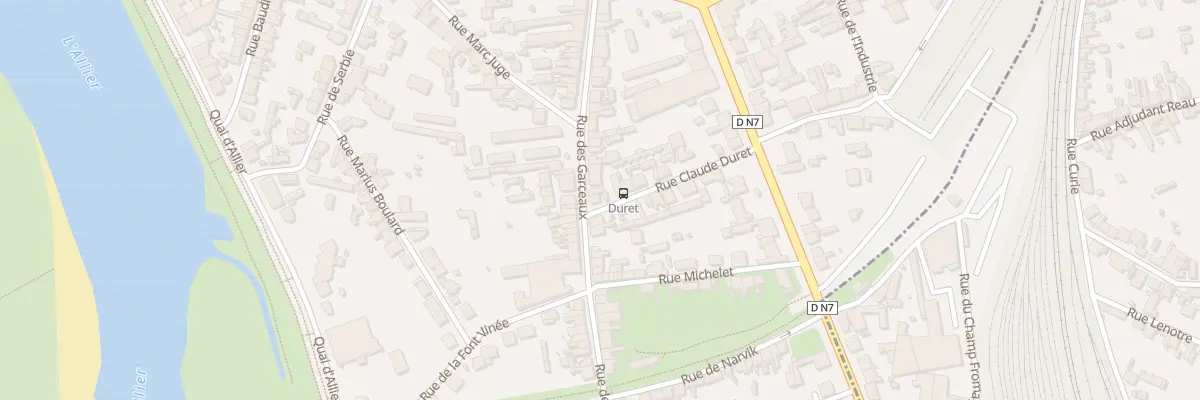 Plan du 2 Rue Claude Duret à Moulins