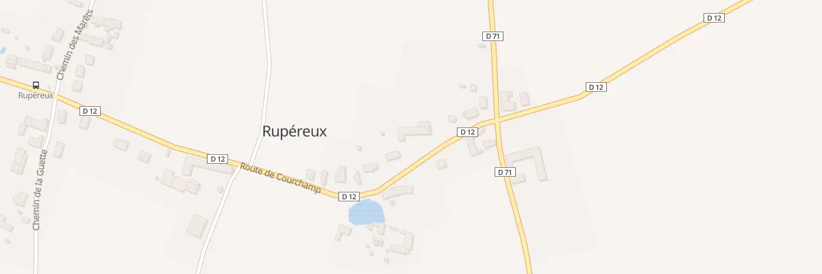 Plan du 5 Rte de Courchamp à Rupéreux