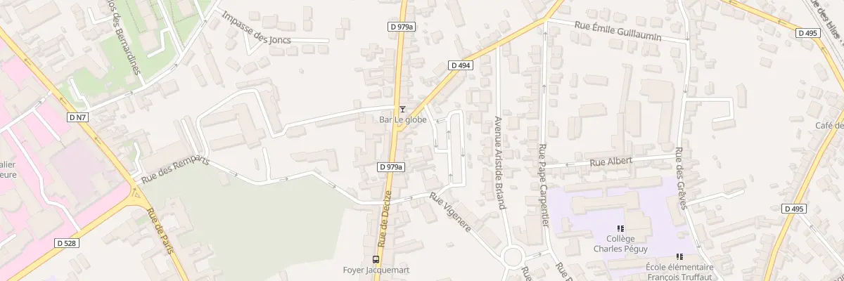 Plan du 42 Rue de Decize à Moulins
