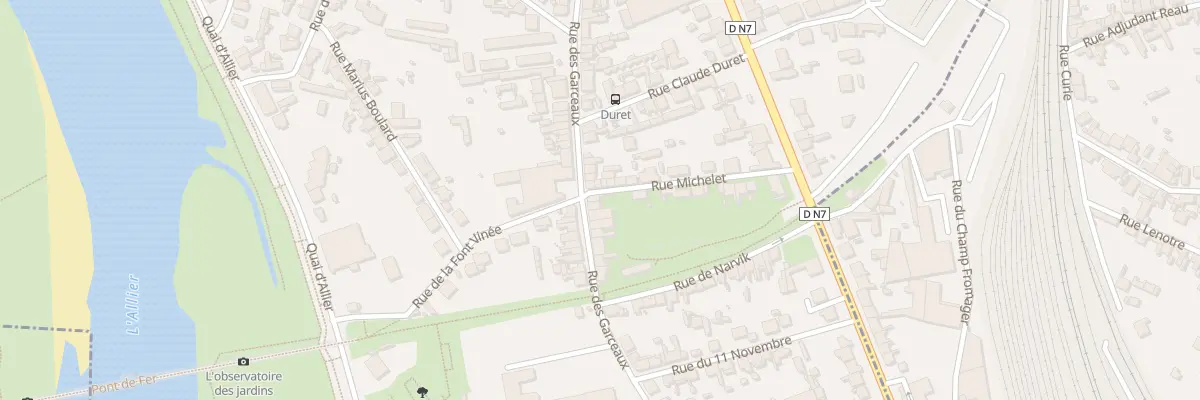 Plan du 1 Rue Michelet à Moulins