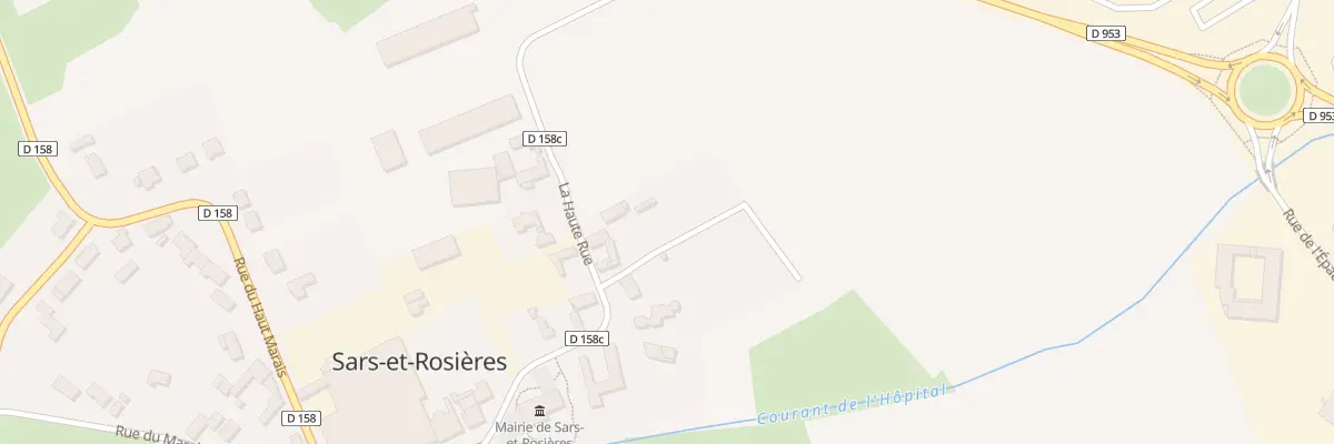 Plan du 12 Vc La Haute Rue à Sars-et-Rosières