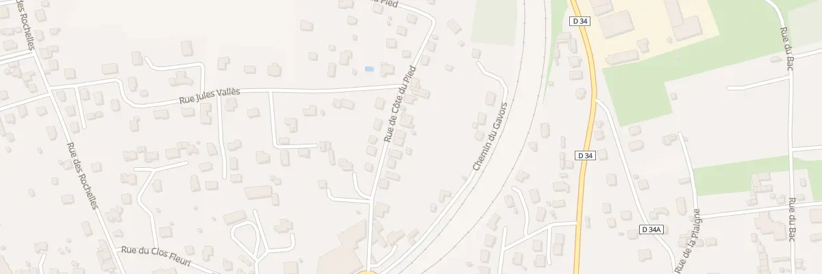 Plan du 16 Rue de la Côte du Pied à Brassac-les-Mines