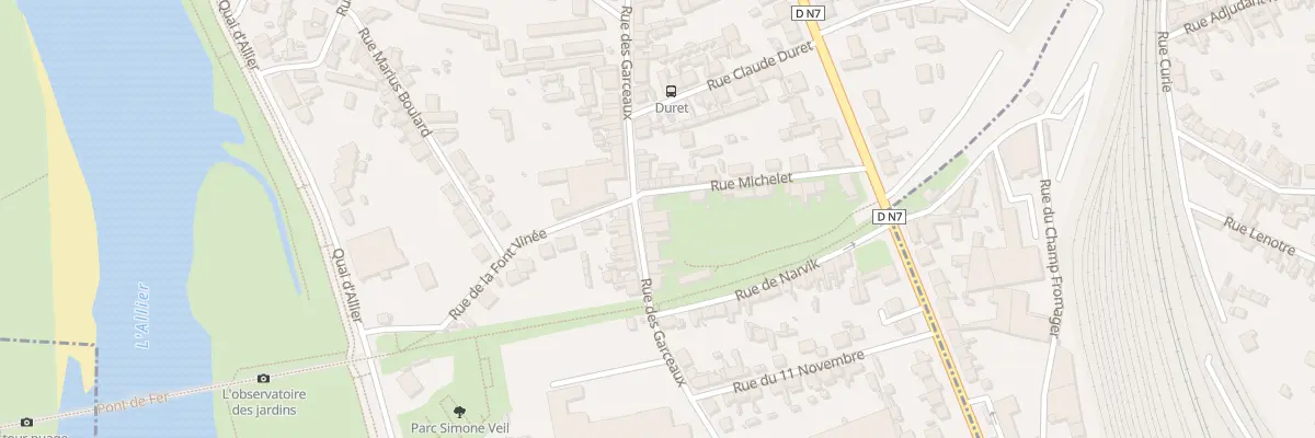 Plan du 88 Rue des Garceaux à Moulins
