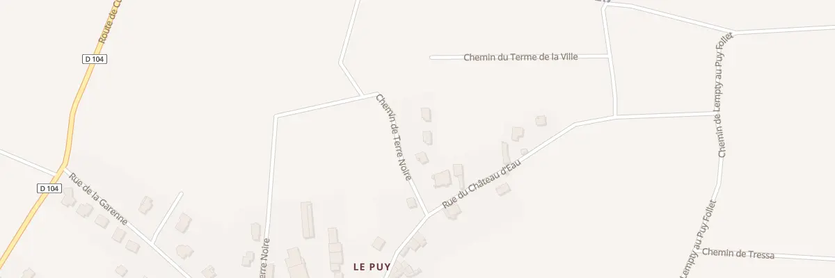 Plan du 9 Che de Terre-noire à Lempty