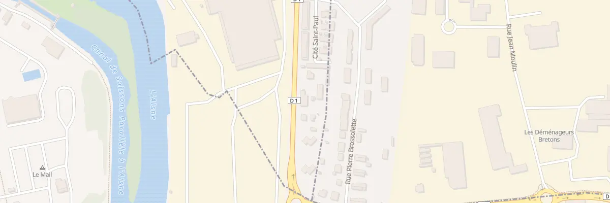 Plan du 8 Rte de Coucy à Cuffies