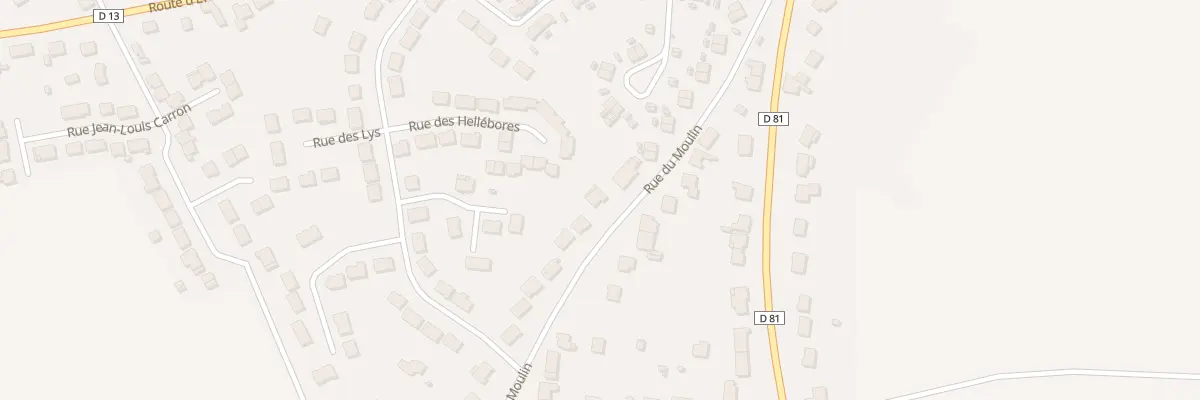 Plan du 38 Rue du Moulin à Hornaing